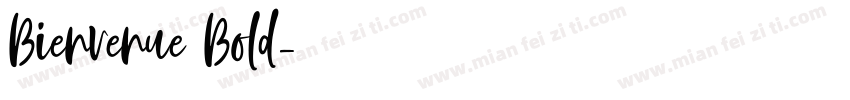 Bienvenue Bold字体转换